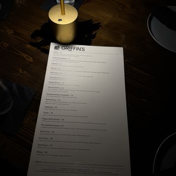Griffin's - Menu - New American Near Me - Brea, California Griffin's - Menu - New American Near Me - Brea, California