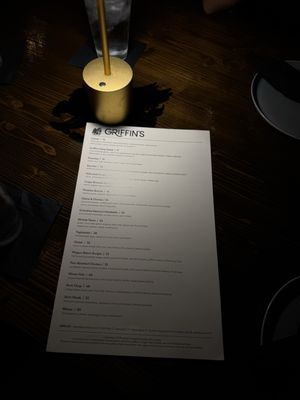 Menu photo 1 Griffin's Brea, CA Menu photo 1 Griffin's Brea, CA
