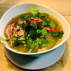 Good Morning Saigon - Vietnamese Beef Noodles. The beef is very tender and the broth is awesome.