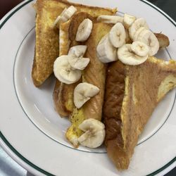 French toasts with bananas