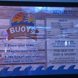 Buoys Bar & Grill - Buoys menu