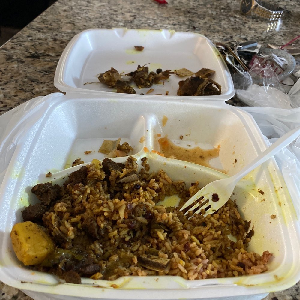 Jamaica Bites - Large curry goat with rice and peas - Caribbean Near Me - Clayton, North Carolina Jamaica Bites - Large curry goat with rice and peas - Caribbean Near Me - Clayton, North Carolina