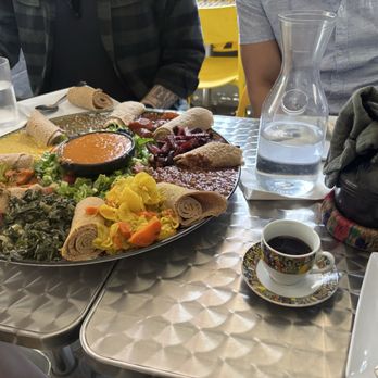 Lulu’s Ethiovegan - Large Veggie sampler and Jabena Coffee - Vegan Near Me - Minneapolis, Minnesota Lulu’s Ethiovegan - Large Veggie sampler and Jabena Coffee - Vegan Near Me - Minneapolis, Minnesota