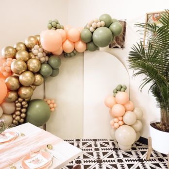 Parlor Doughnuts - Parlor's potted tree added a perfect statement piece to our modern floral shower decor. - Donuts Near Me - Valparaiso, Indiana