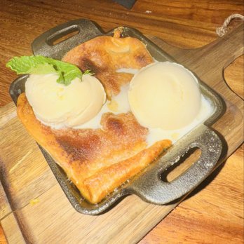 Tryst Kitchen + Cocktails - Peach cobbler - Cajun/Creole Near Me - San Antonio, Texas Tryst Kitchen + Cocktails - Peach cobbler - Cajun/Creole Near Me - San Antonio, Texas