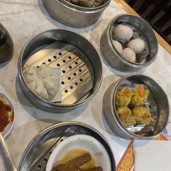 Grand Fortune Cuisine - Sticky Rice In Lotus Leaf (2) Shrimp Dumpling (4) Shu mai