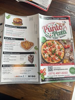 Menu photo 2 Punto Pizza Haymarket, VA Menu photo 2 Punto Pizza Haymarket, VA