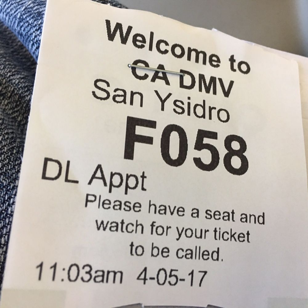 DMV - I just established a new record for a DMV visit! - Departments of Motor Vehicles Near Me - San Diego, California