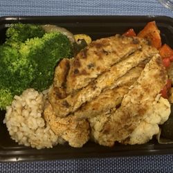 Suzy’s Kitchen - Vegetarian meal as requested with homemade veggie patty