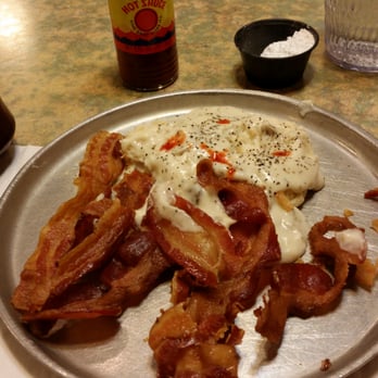 Iron Skillet - Buiscuits  and gravy and of course BACON - American Near Me - Knoxville, Tennessee