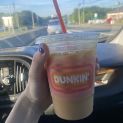 Dunkin' - My go to - iced coffee with hazelnut, liquid sugar, and milk. Delish!