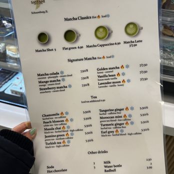 Sayfani Coffee House - menu - Coffee & Tea Near Me - Schaumburg, Illinois