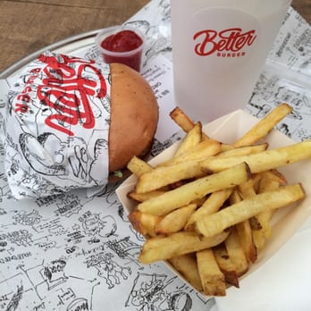 Better Burger - I love the graphics on the paper. Cheeseburger combo with vanilla shake bro - Burgers Near Me - Auckland, AUK