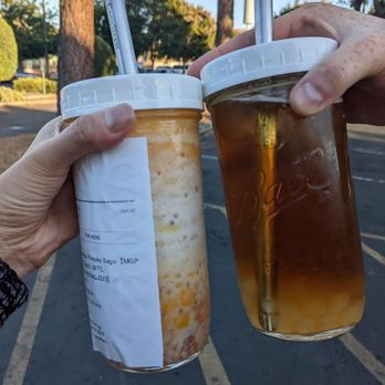 Ume Tea - Mango pomelo sago and peach oolong tea with crystal boba. - Bubble Tea Near Me - San Jose, California Ume Tea - Mango pomelo sago and peach oolong tea with crystal boba. - Bubble Tea Near Me - San Jose, California