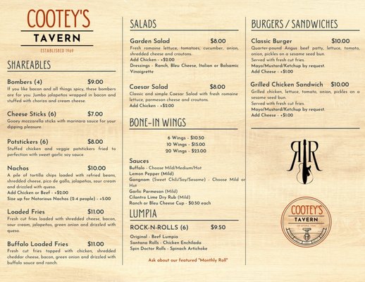 Menu photo 3 Cootey's Tavern San Antonio, TX