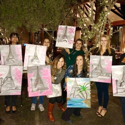 Corks and Canvas Painting