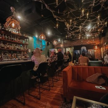 The Primrose - The bar area decorated for Halloween - Bars Near Me - Mission, Kansas The Primrose - The bar area decorated for Halloween - Bars Near Me - Mission, Kansas