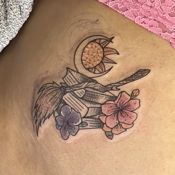 Lost Lagoon Tattoo - Witchy books by Viv - Tattoo Near Me - Woodstock, Illinois