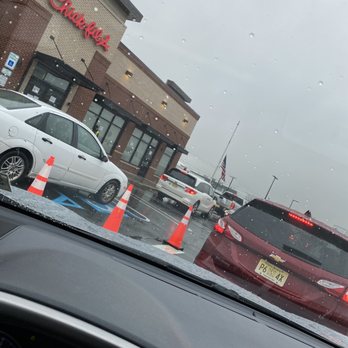 Chick-fil-A - The view I had of a line that never seemed to move for over 30 minutes. - Fast Food Near Me - Teterboro, New Jersey
