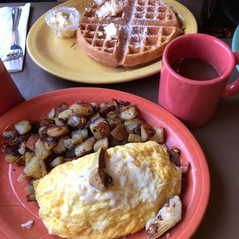 Putah Creek Cafe - Veggie Omelette and waffle - Breakfast & Brunch Near Me - Winters, California Putah Creek Cafe - Veggie Omelette and waffle - Breakfast & Brunch Near Me - Winters, California