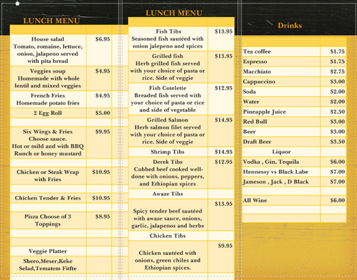 Menu photo 7 MK Lounge Washington, DC, DC