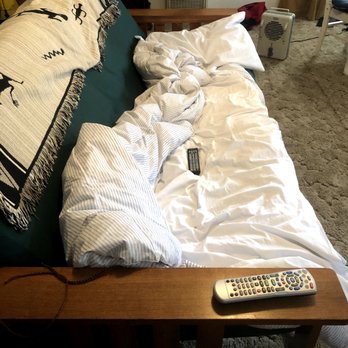 Vacasa - Big Bear Lake - We had to cover the filthy futon in order to sit on it. - Vacation Rentals Near Me - Big Bear Lake, California