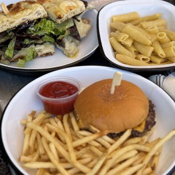 The Nest - Kids burger and chicken Caesar sammy - Waffles Near Me - Ojai, California