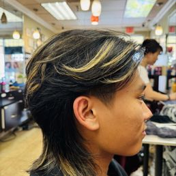 Wolf Cut Asked to keep the back long and cut off from the top