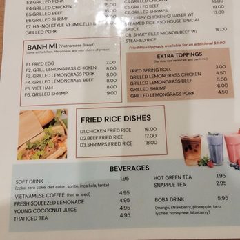 Gao - Menu - Vietnamese Near Me - Fairfax, Virginia