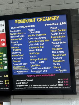 Menu photo 2 Cook Out Brunswick, GA Menu photo 2 Cook Out Brunswick, GA