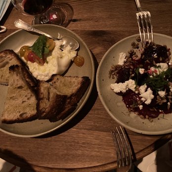 Blackbird Kitchen - Beets and goat cheese and I forget the name of the second dish but show a waiter and they'll know - Italian Near Me - Bozeman, Montana Blackbird Kitchen - Beets and goat cheese and I forget the name of the second dish but show a waiter and they'll know - Italian Near Me - Bozeman, Montana