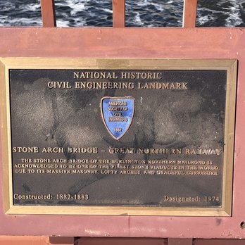 Stone Arch Bridge - National Civil Engineering Landmark - Landmarks & Historical Buildings Near Me - Minneapolis, Minnesota