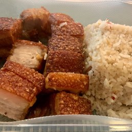 Lechon Kawali with fried rice