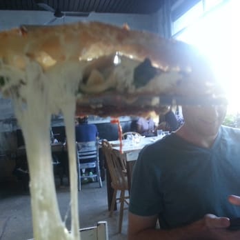 Lucali - Calzone cross section - Italian Near Me - Miami Beach, Florida