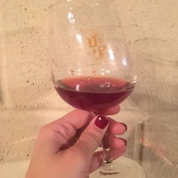 Castle Oaks Vineyard & Winery - Glass of wine during tasting. - Wine Tasting Room Near Me - Athens, Texas