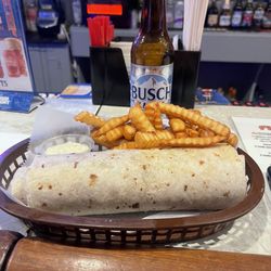 Kendall's Tavern - Chicken Bacon Ranch Wrap and Fries!