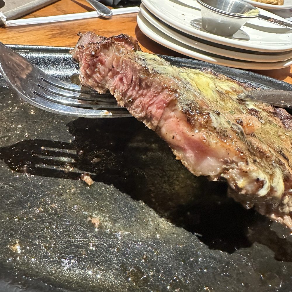 Outback Steakhouse - Bone in ribeye steak. Cooked perfectly and slated to perfection. - Steakhouses Near Me - Gainesville, Georgia Outback Steakhouse - Bone in ribeye steak. Cooked perfectly and slated to perfection. - Steakhouses Near Me - Gainesville, Georgia