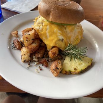 Nalu's South Shore Grill - Sunrise breakfast sandwich - Hawaiian Near Me - Kihei, Hawaii
