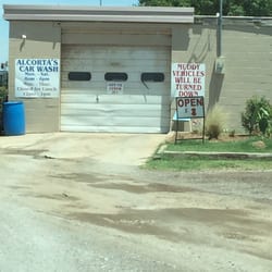 alcorta's car wash - This photo is from the driveway - where you line up!!
