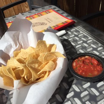 Las Cambritas - Chips and salsa on the patio - Mexican Near Me - Cambria, California Las Cambritas - Chips and salsa on the patio - Mexican Near Me - Cambria, California