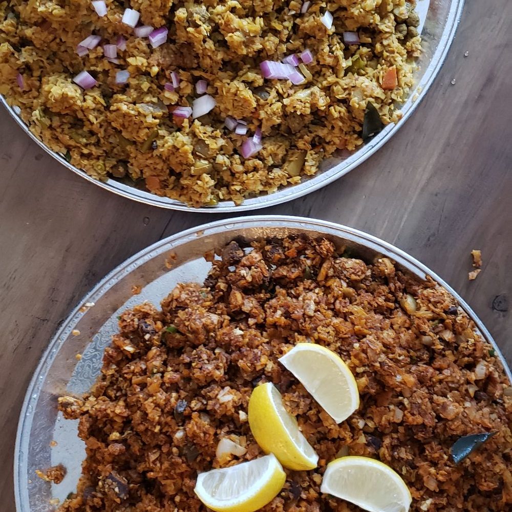 Confused Kitchen - Veggie ans reg kothu roti - Burgers Near Me - Toronto, Ontario