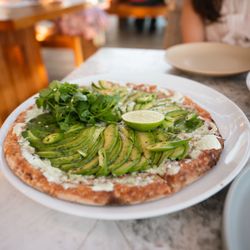 Malibu Farm - Avocado pizza