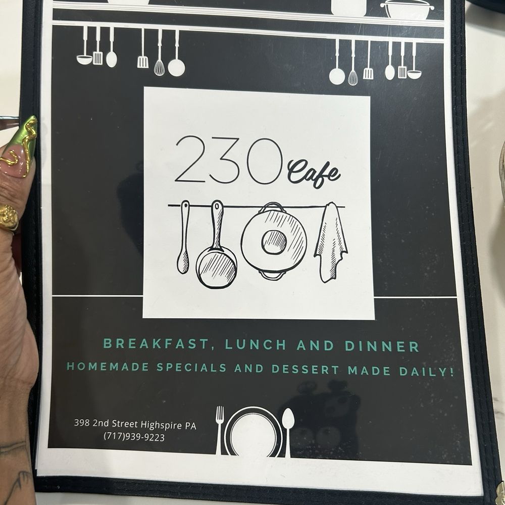 230 Cafe - Menu - American Near Me - Highspire, Pennsylvania 230 Cafe - Menu - American Near Me - Highspire, Pennsylvania