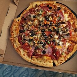 Moclips Country Store - 16" - Large Supreme pizza.