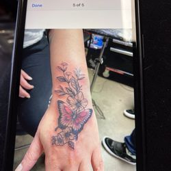Fat Cat Tattoo - My hand piece