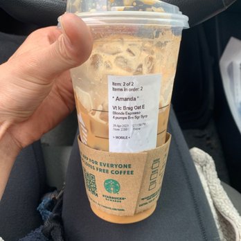 Starbucks - Iced shaken oatmilk espresso - Coffee & Tea Near Me - Playa Vista, California Starbucks - Iced shaken oatmilk espresso - Coffee & Tea Near Me - Playa Vista, California
