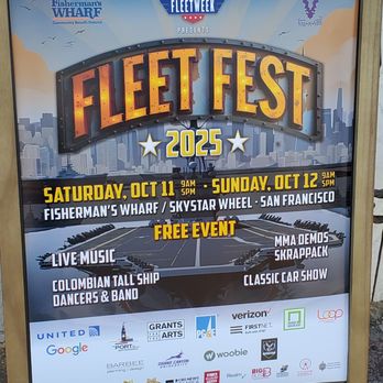 San Francisco Fleet Week - Event sign (2025) - Festivals Near Me - San Francisco, California San Francisco Fleet Week - Event sign (2025) - Festivals Near Me - San Francisco, California