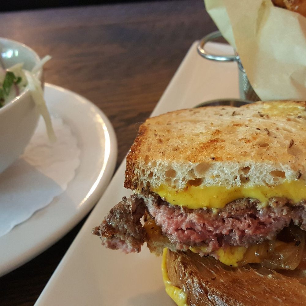 Grill 89 - Patty Melt w/Fries & Jalapeno Coleslaw - New American Near Me - Westmont, Illinois Grill 89 - Patty Melt w/Fries & Jalapeno Coleslaw - New American Near Me - Westmont, Illinois