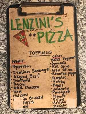 Menu photo 2 Lenzini's Pizza Los Angeles, CA Menu photo 2 Lenzini's Pizza Los Angeles, CA