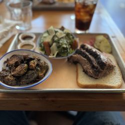 FitzGerald’s - Brisket, kale CesarFuel salad, crispy brussel sprouts